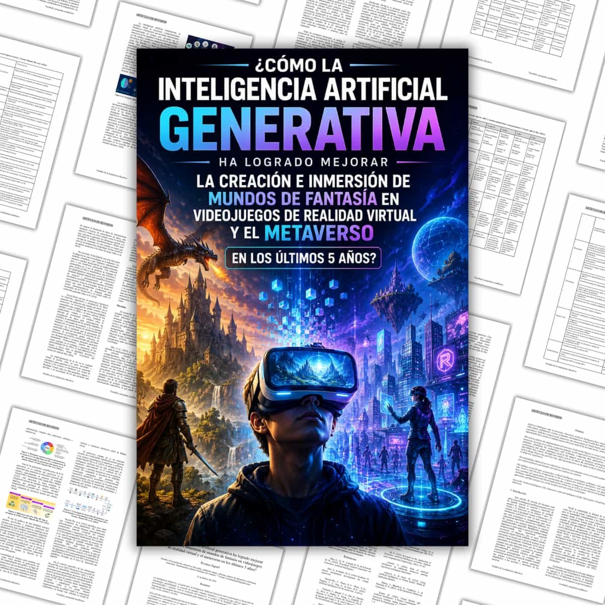 Inteligencia Artificial Generativa en Mundos de Fantasía para Videojuegos de Realidad Virtual y el Metaverso